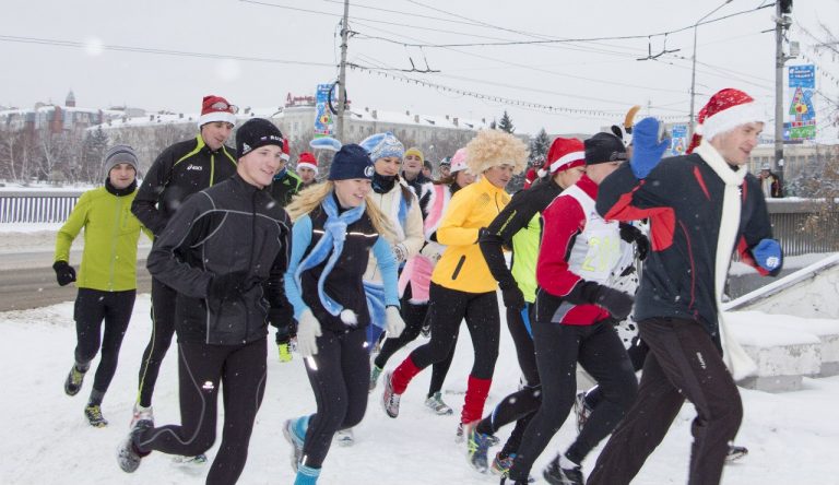 Русская пробежка в первый день нового года